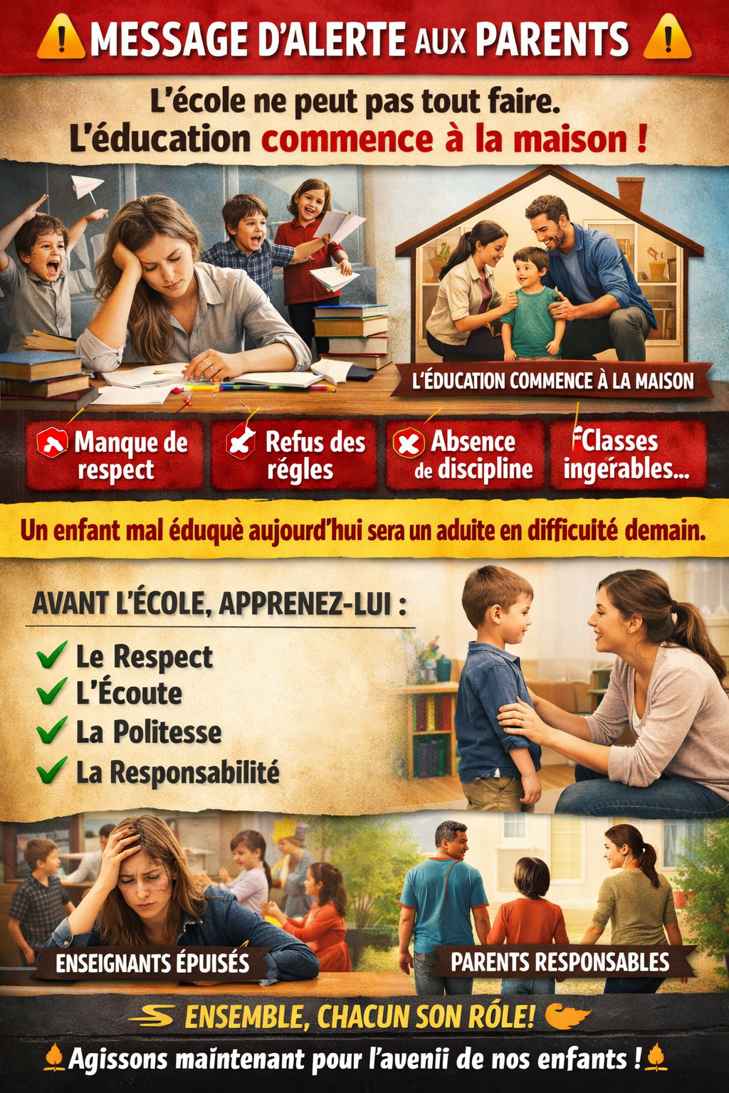 ⚠️ Message d’alerte aux parents ⚠️