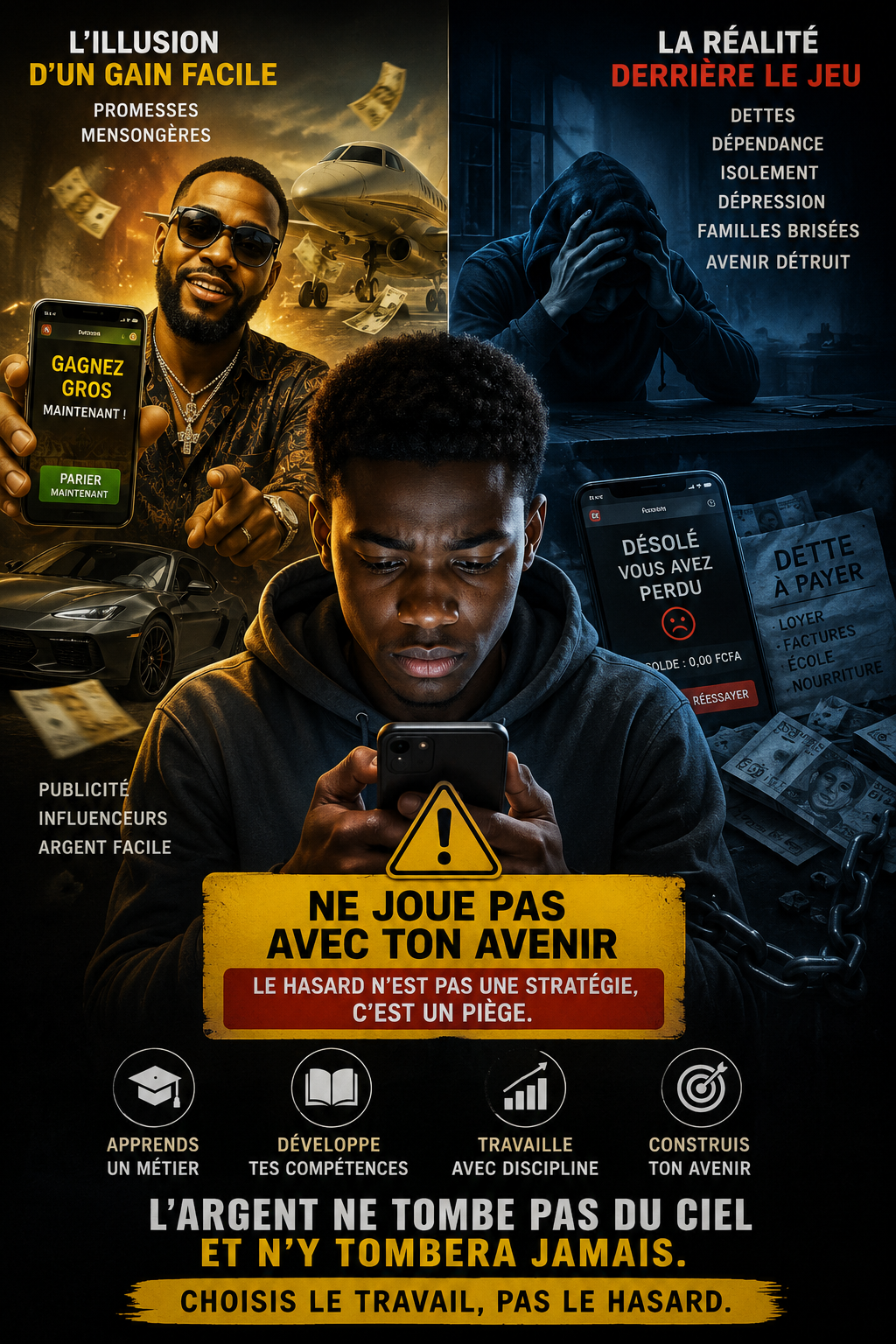 NE JOUE PAS AVEC TON AVENIR