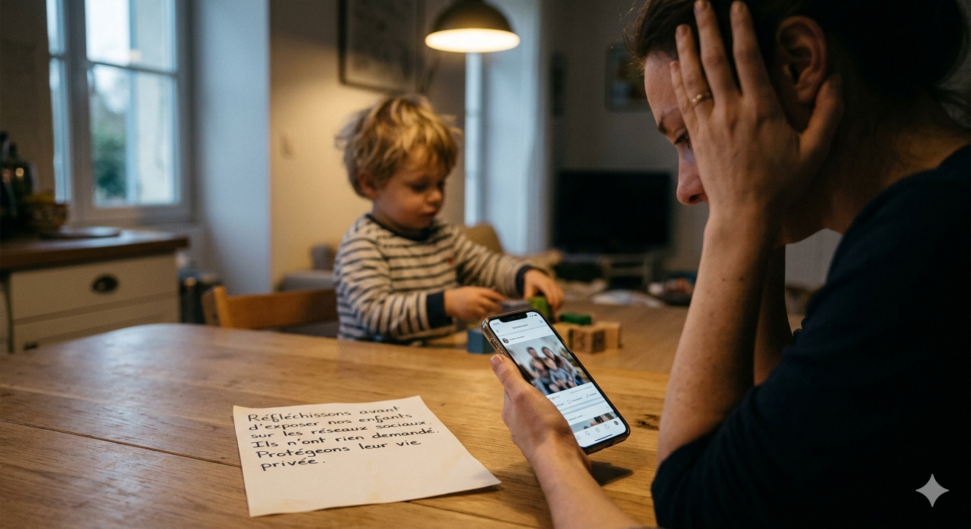 Nos enfants ne sont pas du contenu pour les réseaux sociaux.